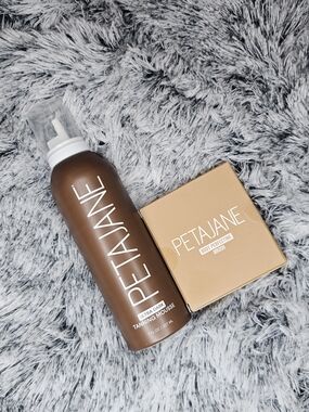 Peta Jane Ultra Dark Tanning Mousse & Brush - Brown 7oz